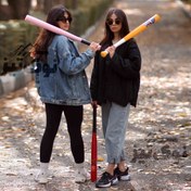 تصویر چوب بیسبال ۸۰ سانت در رنگ‌های مختلف 