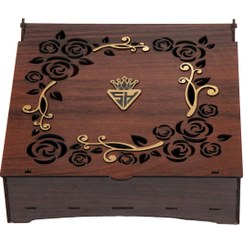 تصویر جعبه هدیه ساها دیزاین مدل گل کد SH-G-03 