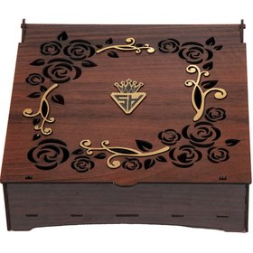 تصویر جعبه هدیه ساها دیزاین مدل گل کد SH-G-03 