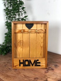 تصویر جا کلیدی چوبی دیواری 