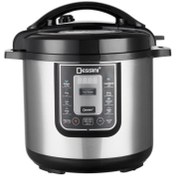 تصویر زودپز و پلوپز همه کاره دسینی 12 لیتری Dessini 12L Electric Pressure Cooker with LED Display