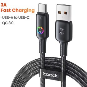 تصویر کابل تبدیل USB به USB-C توکی Toocki مدل ۳ آمپر TQ-X45 طول ۱ متر 