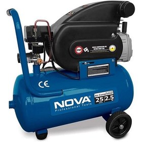 تصویر کمپرسور 25 لیتری نووا مدل NTA-9025 Nova NTA-9025 Air Compressor