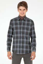 تصویر پیراهن مردانه خاکستری یو اس پولو مدل 1053873 