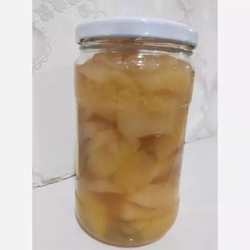 تصویر کمپوت سیب محلی و خانگی بسیار مرغوب و معطر 