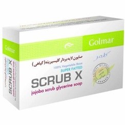 تصویر صابون لایه بردار طبیعی قوی گلمر مدل scrub X حجم 100 گرم 