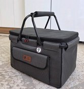 تصویر سبد پیک نیک برزنتی با عایق حرارتی 