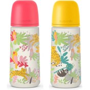 تصویر شیشه شیر ارتودنسی ساونیکس ۳۶۰ میل طرح جنگل ۶+ ماه 