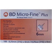 تصویر سر سوزن قلم انسولین 6 میلی متری بی دی میکروفاین پلاس ا BD Micro Fine Plus Insulin Pen Needle 6mm BD Micro Fine Plus Insulin Pen Needle 6mm