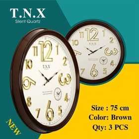 تصویر ساعت دیواری تی ان ایکس دو زمانه (TNX) کارتن 3 عددی عمده ا Seiko TNX 2 MOTOR Seiko TNX 2 MOTOR