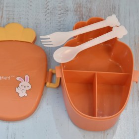 تصویر ظرف غذای کودک مدل هویج 