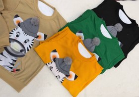 تصویر بلوز شلوار گورخری 