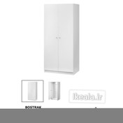 تصویر کمد ایکیا مدل BOSTRACK دو در چوبی سفید 