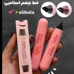تصویر خط چشم استامپی اولیبولا رنگ قهوه ای 