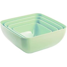 تصویر ست کاسه چهارگوش لیمون کد 996 بسته ۴ عددی 