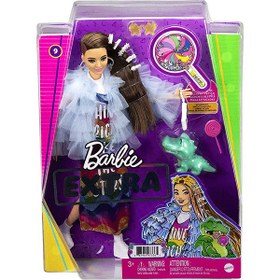 تصویر عروسک باربی مدل Mattel Barbie Extra Frilly Jacket Fashion And Hair Design Doll - زمان ارسال 15 تا 20 روز کاری 