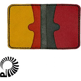 تصویر کیف کارت چرم سبز 