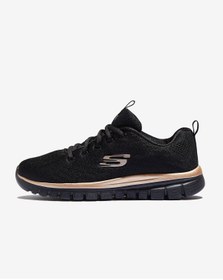 تصویر کتانی تمرین و دویدن زنانه اسکیچرز اورجینال Skechers 12615 BKRG 