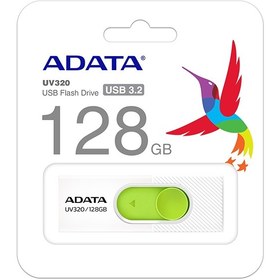 تصویر فلش مموری Adata 128 GB مدل UV320 128GB مشکی-آبی فلش مموری 128GB مشکی-آبی ای دیتا UV320