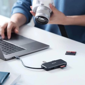 تصویر هاب 5 پورت USB-C انکر مدل Anker-A8334 Hub USB-C Anker A8334