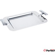 تصویر سینی استیل مستطیل کوچک Perfect home مدل 1241 