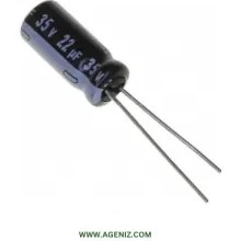 تصویر خازن الکترولیت 680uF-16V electrolytic capacitor 680uF-16V
