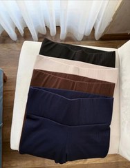 تصویر لگ کبریتی زنانه کرک دار - مشکی / 2xl 