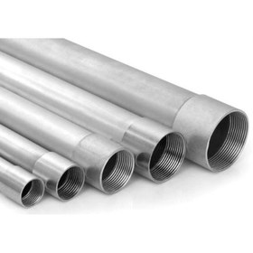 تصویر لوله فولادی گالوانیزه گرم سایز pg 21 KIAN PIPE HOT DIP GALVANIZED PG21