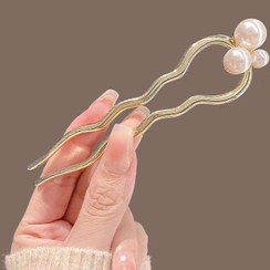 تصویر کانزاشی دو شاخه مجلسی طرح خوشه مروارید 