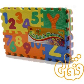 تصویر حروف و اعداد آموزشی پازلی فومی انگلیسی 