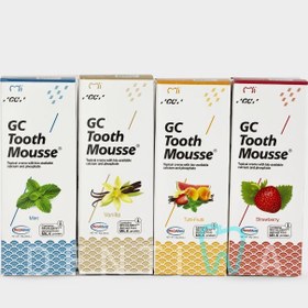 تصویر خمیر GC TOOTH MOUSSE آمریکایی اصلی تاریخ مصرف 2025 