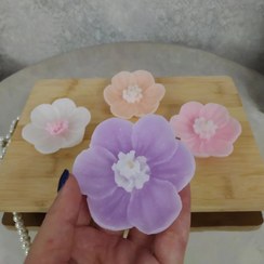 تصویر شمع رو آبی گل شقایق 