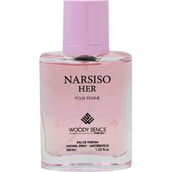 تصویر عطر ادکلن جیبی زنانه وودی سنس مدل NARSISO HER حجم 30 میلی لیتر NARSISO HER NARSISO Women's Woody Sense pocket perfume volume 30 ml