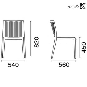 تصویر صندلی رستورانی نظری مدل کول -Cool-N495 Nazari Restaurant Chair-Dejavu-P807