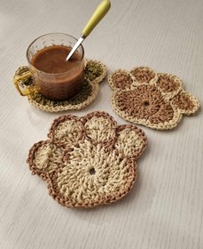 تصویر زیرلیوانی رافیا Raffia coaster