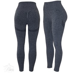 تصویر لگ ورزشی زنانه سیملس پشت کش طوسی 