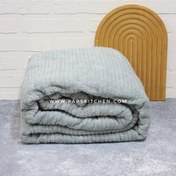 تصویر پتو مخمل کبریتی تک نفره فایپکو طوسی 