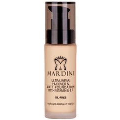 تصویر کرم پودر اولترا کاور مات با پوشانندگی بالا 30 میل ماردینی Mardini Ultra Wear Hi Cover And Matte Foundation 30ml