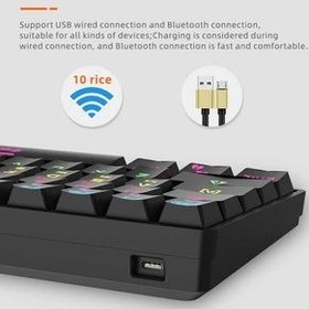 تصویر کیبورد بی سیم جرتک مدل JK530 MINI مکانیکی 