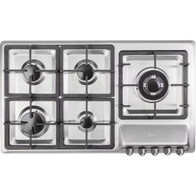 تصویر اجاق گاز استیل ۵ شعله درسا مدل رایان DG2208-5R Dorsa Steel Hob Model Rayan