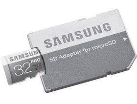 تصویر کارت حافظه microSDXC سامسونگ مدل PRO Professional Performance کلاس 10 استاندارد UHS-I U1 سرعت 90MBps ظرفیت 32 گیگابایت 