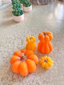 تصویر شمع کدو چهارسایزی 