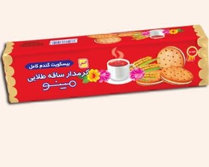 تصویر بیسکوییت ساقه طلایی کرمدار مینو وزن 192 گرم ( 48 عددی ) 