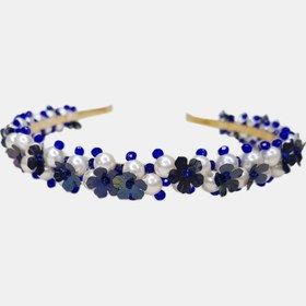 تصویر تاج مدل گل سرمه ای 