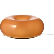 تصویر چراغ دیواری ایکیا VARMBLIXT شیشه‌ای نارنجی سایز ۳۰ سانتی‌متر 