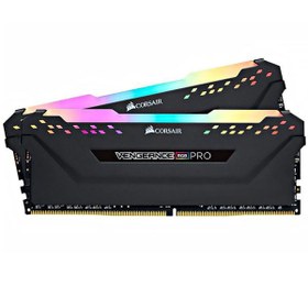 تصویر رم کامپیوتر کورسیر دو کاناله مدل Vengeance RGB Pro فرکانس 3600 مگاهرتز DDR4 تایمینگ CL18 حافظه 16 گیگابایت Corsair Vengeance RGB Pro Dual Channel CL18 3600MHz DDR4 16GB Computer RAM