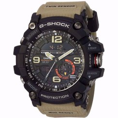 تصویر ساعت مچی مردانه ضد آب با صفحه آنالوگ/دیجیتال مدل GG-1000-1A5DR برند g-shock Men's Water Resistant Rubber Analog/Digital Watch GG-1000-1A5DR