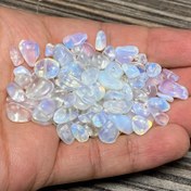 تصویر مهره سنگ اوپال مهره چیپسی (دفرمه) اوپالین بسیار خوش رنگ 