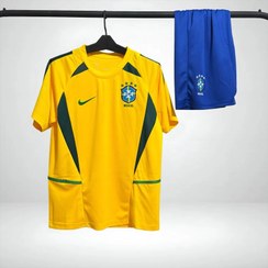 تصویر ست کیت و شورت تایلندی کلاسیک برزیل 2002 Classic Brazil 2002