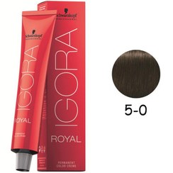 تصویر رنگ مو شوآرزکوف ایگورا رویال شماره 5-0 قهوه ای روشن حجم ۶۰ میلی لیتر 